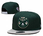 Bucks Team Logo New Era Green Gray 2021 NBA Draft Adjustable Hat YD,baseball caps,new era cap wholesale,wholesale hats